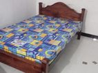 6x3 - 72x36 Teak Arch Bed and Double Layer Mattress