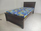 6x3 (72x36) Teak Box Bed With Double Layer Mattress / 1124