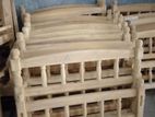 6x3 Attonia Bed Natural Teak