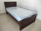 6x3 New - Teak Box Bed With Arpico Spring Mettress 7 Inches