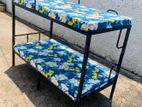 6×3 Steel Bunk bed with 2 mattresses