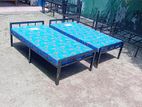 6×3 Steel Single Bed with Double Layer Mattrees