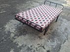 6×3 Steel Single Bed with Mattress