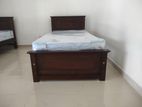 6x3 Teak Bed with Arpico Spring Mettress 7 Inches