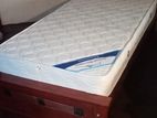 6x3 Teak Box Bed with Arpico Spring Mattress