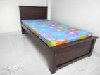 6x3 Teak Box Bed with Double Layer Mettress