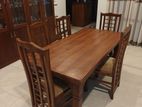 6x3 Teak Table with Chairs