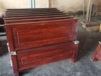 6x3 Teak Wood Box Bed