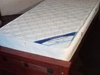 6x3 Teak Wood Design Box Bed and Arpico Spring Mattress