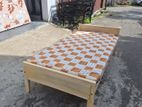 6×3 Wooden Bed with Mattress
