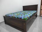 6x4 72x48 Teak Box Bed With Arpico Hybrid Mettress