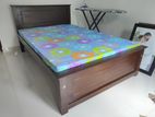 6x4 (72x48) Teak Box Bed With Double Layer Mettress (h3)