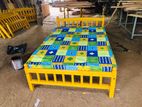 6x4 Ft Attoniya Double Bed with Dl Mattresses