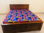 6x5 - (72*60) Queen Size Teak Box Bed and Double Layer Mattress