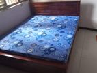 6x5 - 72x60 Queen size Teak Box Bed And double layer mattress
