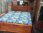 6x5 - 72x60 Queen size Teak Box Bed and Double Layer Mattress