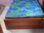 6x5 - 72x60 Queen Size Teak Box Bed with Arpico Coolfaom Mattress