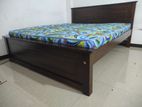 6x5 (72x60) Teak Box Bed With Arpico Hybrid Mattress / 126