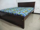 6x5 / 72x60 Teak Box Bed With Arpico Hybrid Mettress 10.6