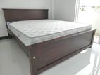 6x5 / 72x60 Teak Box Bed With Arpico Spring Mettress 7 Inches 10.6