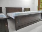 6x5 (72x60) Teak Box Bed With Arpico Spring Mettress 7 Inches / 9.28