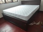 6x5 (72x60) Teak Box Bed With Arpico Spring Mettress 7 Inches (i11)