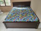 6x5 New - Teak Box Bed With Arpico Hybrid Mettress