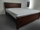 6x5 New Teak Box Bed With Arpico Spring Mettress 7 Inches