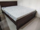 6x5- New Teak Box Bed With Arpico Spring Mettress 7 Inches