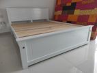 6x5 - New Teak White Colour Box Bed Finishing
