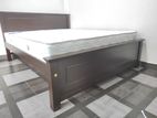 6x5 Teak Box Bed with Arpico Spring Mettress 7 Inches