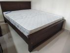 6x5 Teak Box Bed With Arpico Spring Mettress 7 Inches