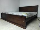 6x6 (72x72) Teak Bes Bed With Arpico Spring Mettress 7 Inches