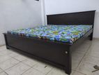 6x6 72x72 Teak Box Bed With Arpico Hybrid Mettress