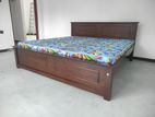 6x6 (72x72) Teak Box Bed With Arpico Hybrid Mettress (r6)