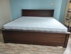 6x6 / 72x72 Teak Box Bed With Arpico Spring Mettress 7 Inches 10.6