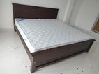 6x6 72x72 Teak Box Bed With Arpico Spring Mettress 7 Inches