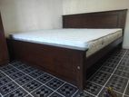 6x6 / 72x72 Teak Box Bed With Arpico Spring Mettress 7 Inches