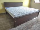 6x6 (72x72) Teak Box Bed with Arpico Spring Mettress 7 Inches