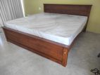 6x6 (72x72) Teak Box Bed With Arpico Spring Mettress 7 Inches (i15)