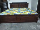 6x6 New Teak Box Bed With Piyestra Double Layer Mettress
