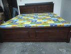 6x6 New - Teak Box Bed With Piyestra Double Layer Mettress