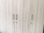 7 Ft Ash White 4 Door Large Melamine Wardrobes