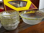 7 Piece Glass Snack Bowl Set