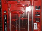 7-piece Juneng T-Handle Hex Wrench Set Herman HT 0494