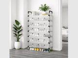 7 Tier Covered Shoe Rack – Foldable Storage Cabinet