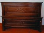 72 x 48 Teak Wood Bed with Mattress