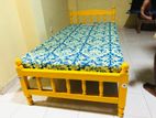 72*36 Actonia Single Bed and Mattresses 6*3 Ft