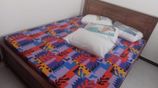 72*60 - 6*5 Queen Size Teak Box Bed with Double Layer Mattress