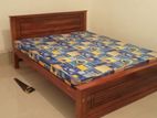 72*60 Queen Size Teak Design Box Bed and Double Layer Mattress